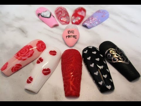 Valentine's Day Compilation | enaMel nail studio - YouTube