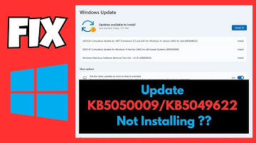 How to Fix Windows 11 Update KB5050009/KB5049622 Not Installing (Version 24H2)