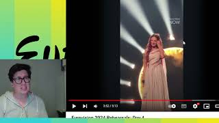 🇮🇱1st Rehearsal - Eden Golan - Hurricane - Israel | Eurovision 2024 #eurovision2024 #reaction