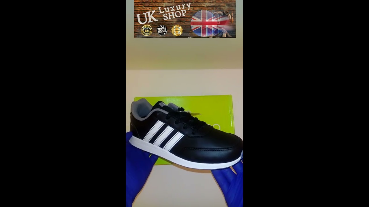 ADIDAS NEO VS SWITCH 2 2017 CLASS WOMEN LADIES SNEAKERS BLACK LEATHER TRAINERS