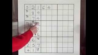Sudoku.Tutorial #8  A scenario with lots of techniques.