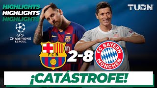 Highlights | Barcelona 28 Bayern | Champions League 2020  4tos final | TUDN