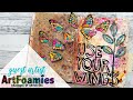 ArtFoamies Guest Artist - Use Your Wings - Art Journal Pages - May 10, 2021