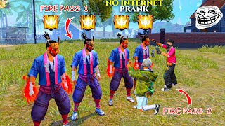 FIRE PASS 1 SAKURA VS FIRE PASS 2 HIPHOP | BEST NO INTERNET PRANK - GARENA FREE FIRE  | NADIYA FF