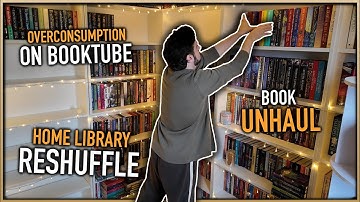 Werken aan mijn thuisbibliotheek terwijl ik boeken uitpak en overconsumptie bespreek op BookTube 📚