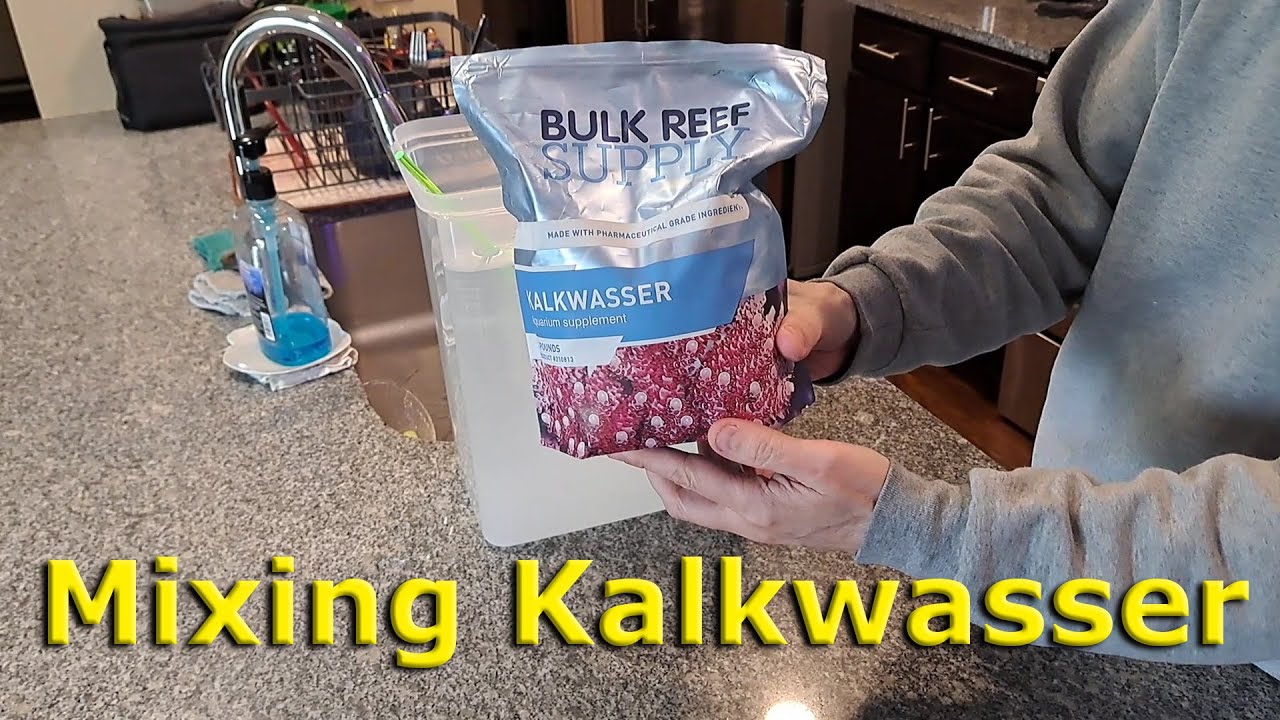 Mixing Kalkwasser for my Nano Reef Tank YouTube