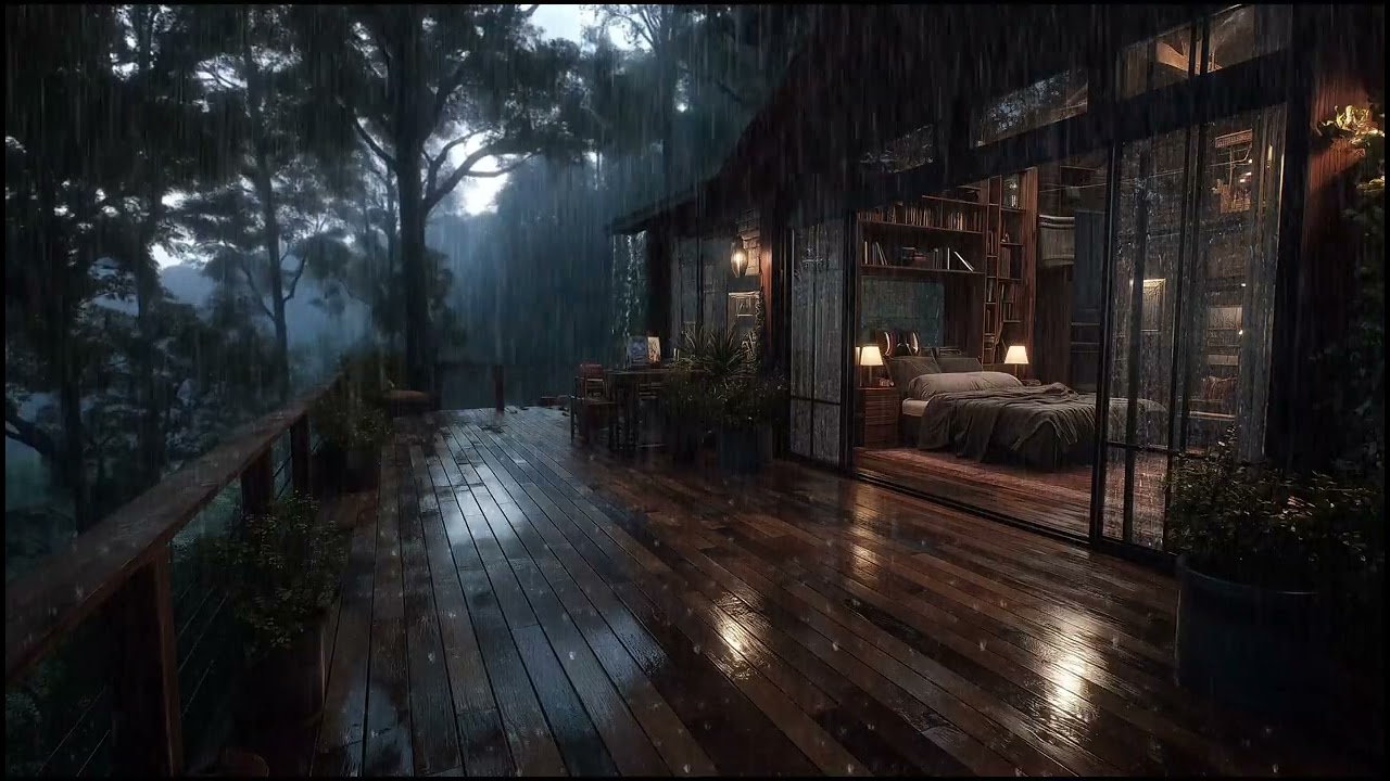 Мягкий дождь в лесу 🌲 | Успокойте мысли и спите всю ночь