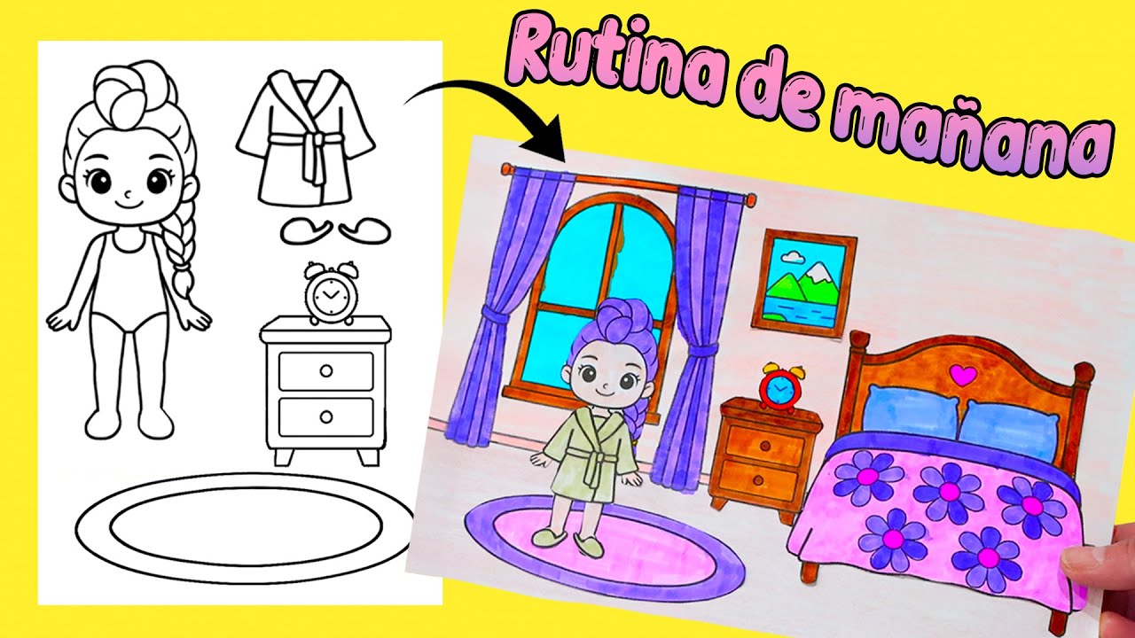 Actividad de Las Guerreras Kpop para colorear, recortar y pegar