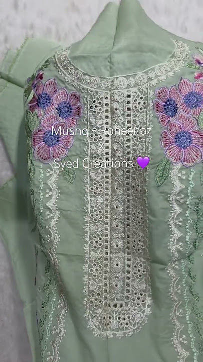 Luxury Pakistani suit lovers, your wait is over! Mushq Roheenaz ready to ship | order now 8851334802
