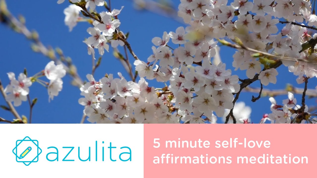 5 minute self love affirmations guided meditation - YouTube