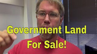 Buying Government owned land for vacant land investing flipping land and lots from the government