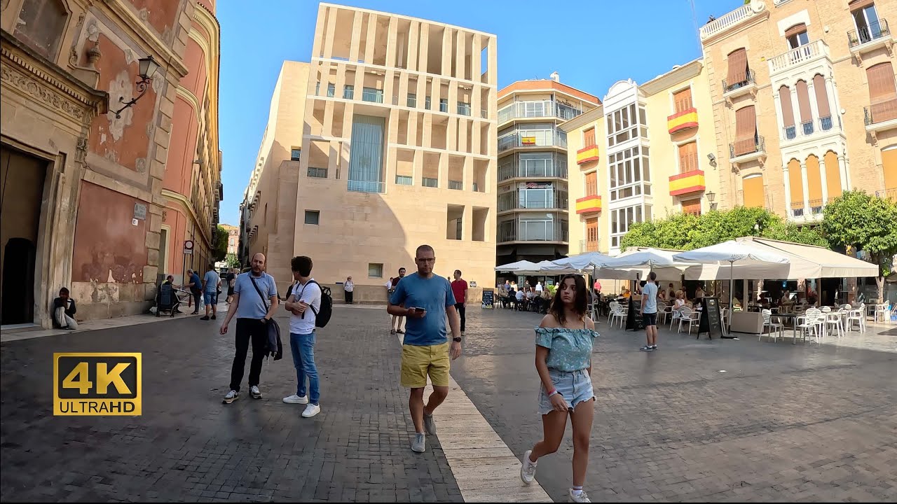[4K] Murcia City, Region of Murcia, Spain⎮Friday Midday City Life Walking Tour⎮October 2023 🇪🇸