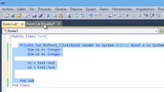 Calculadora simple en Visual Studio 2010 (VB)