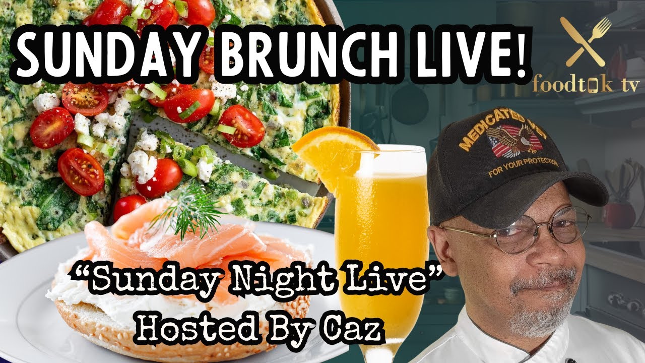 Sunday Brunch LIVE with Caz & Christine! Spinach Frittata, Easy Danishes & Mimosas!