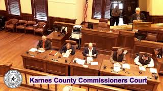 01-28-2025 Commissioners Court of Karnes County Texas