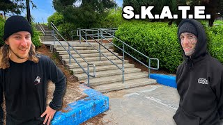 Game of Skate Down a 10 Stair!