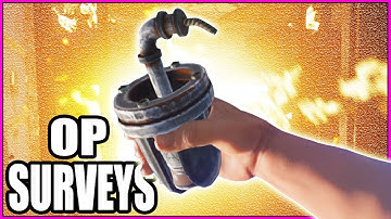 SURVEY CHARGE RAIDING everyone in RUST?! - Skin Giveaway + Stealing a Base from Clan (Modded Server)