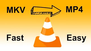 convert mkv to mp4 using vlc player??? easy fast!!!