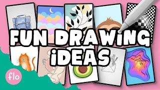 10 EASY THINGS to DRAW when you are bored - Easy Procreate Drawing Ideas