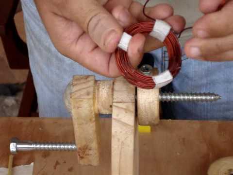  coil for a P.M.A generator. (wind turbine, hydroelectric) - YouTube