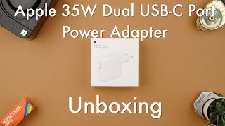 Unboxing Apple 35W Dual USB-C Port Power Adapter || Apple 35W Dual USB-C Port Power Adapter