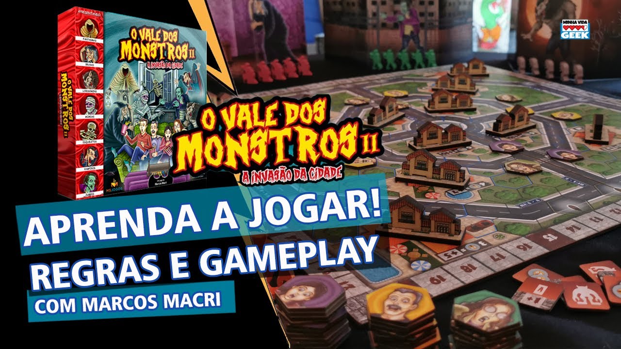 O Vale dos Monstros II Jogo de Tabuleiro MS Jogos e Ludens Spirit