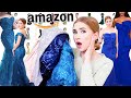 TRYING ON AMAZON PROM DRESSES !! ... Again