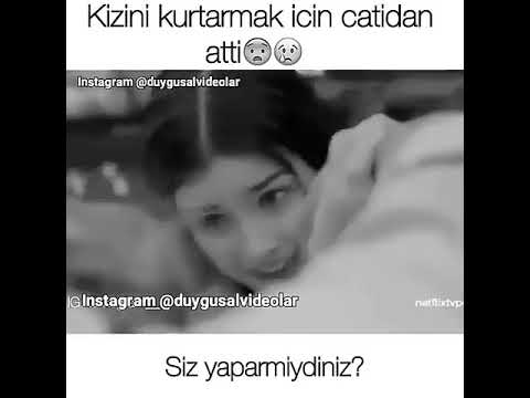 KIZI KURTARMAK İÇİN ÇATIDAN ATTI 😥😥