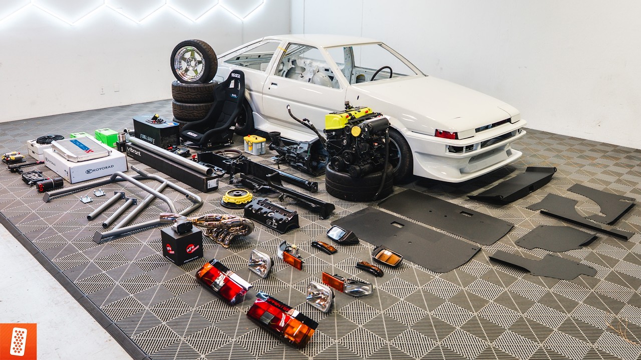 Building a Toyota AE86 from China - FIRST START! - YouTube