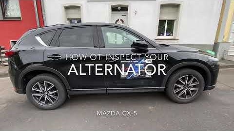 2022 mazda cx 5 alternator replacement