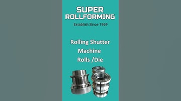 Semi Automatic Rolling Shutter Strip Profile Making Machine - Best Steel Rollers/Die #shorts