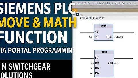 PLC Move and Math Function Block  Siemens TIA Portal Program #SiemensPLC #TIAportal #PLCprogramming