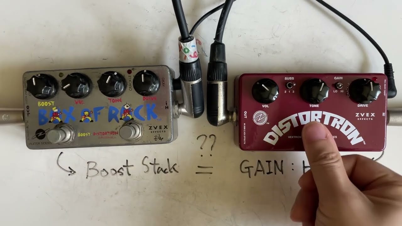 [Comparison] "Same sound?" Zvex BOR vs Distortron w/ Telecaster & Marshall (no talking)