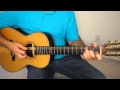 Easy acoustic blues rhythm - guitar lesson.  Very basic - BLG001