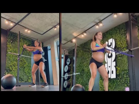 El riguroso entrenamiento de Sol Pérez con 30 semanas de embarazo