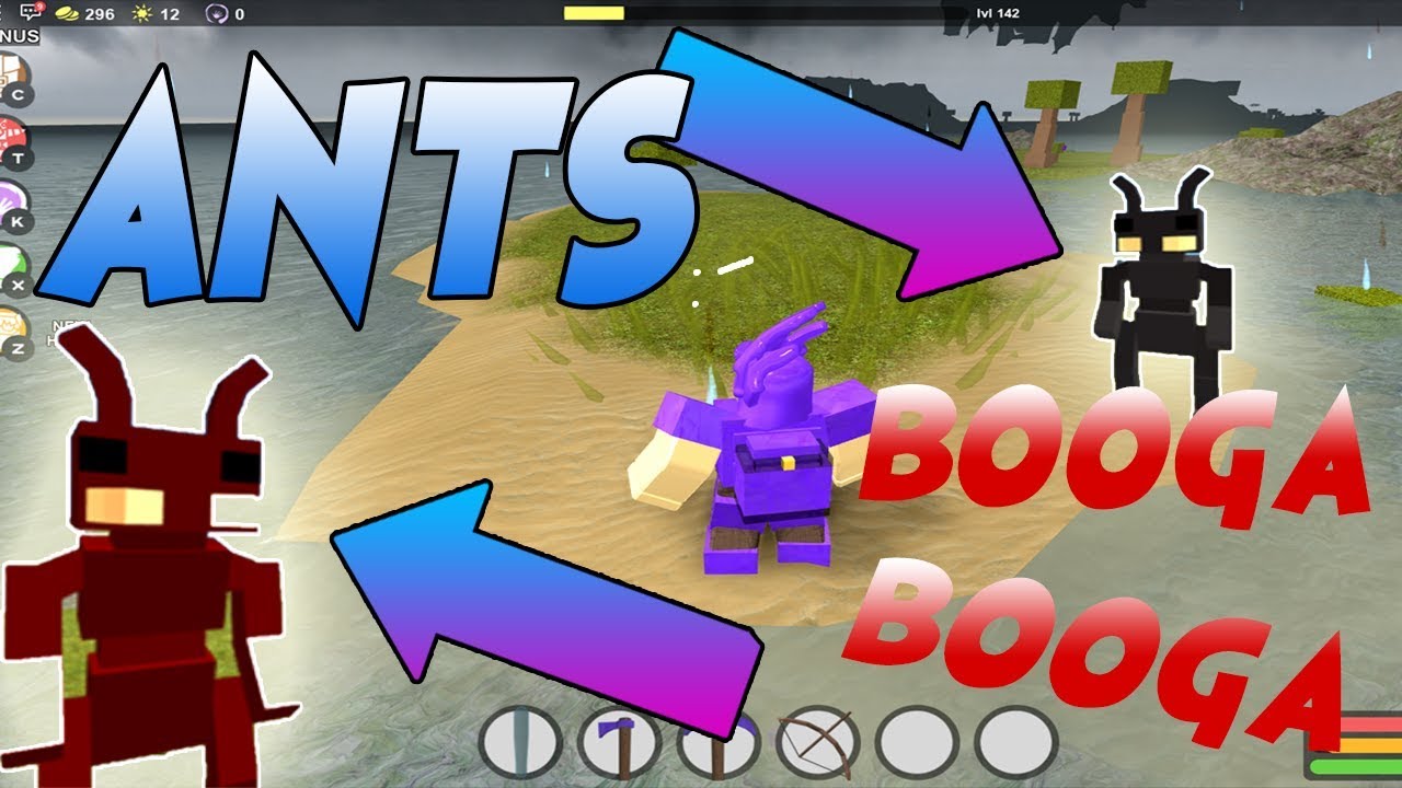 Roblox Booga Booga Ants Update Hacker Youtube - roblox booga booga ants