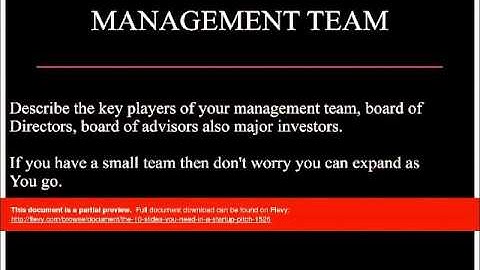 The 10 Slides You Need in a Startup Pitch