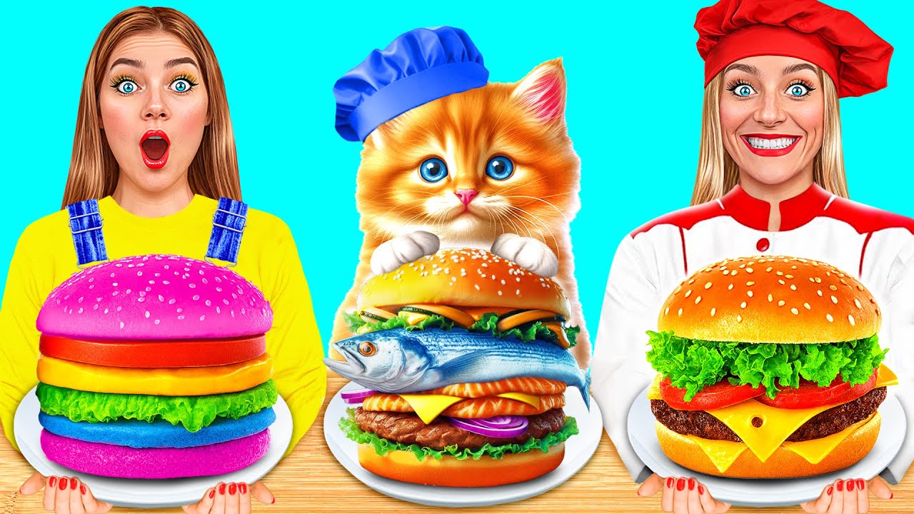 Кулинарный Челлендж: Я против Бабушки с Котиком | Потрясающие Кухонные Лайфхаки от TeenDO Challenge