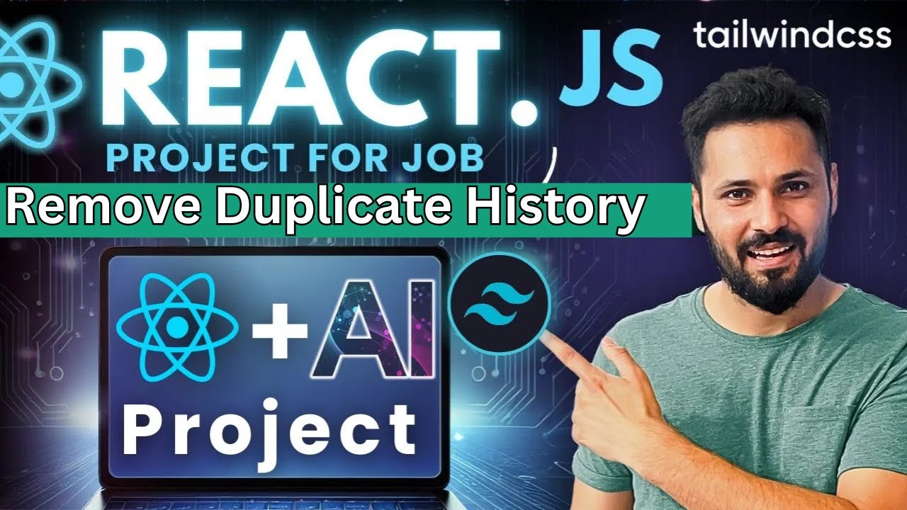 React JS Project with Tailwind CSS in Hindi #18 Remove Duplicate ...