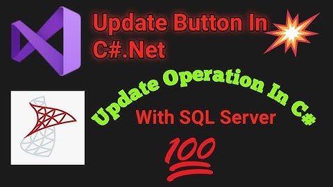 Update Button In C# | Update Button In C# Windows Form Application | #viral #video #technicalgk123