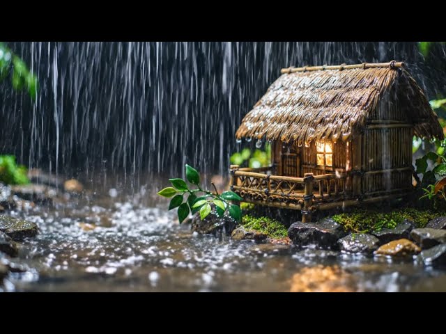 Soothing Rainfall on Miniature House – Nature Sounds for Sleep & Meditation