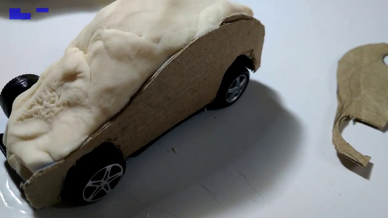 Maqueta de coche con cartón y plastilina YouTube