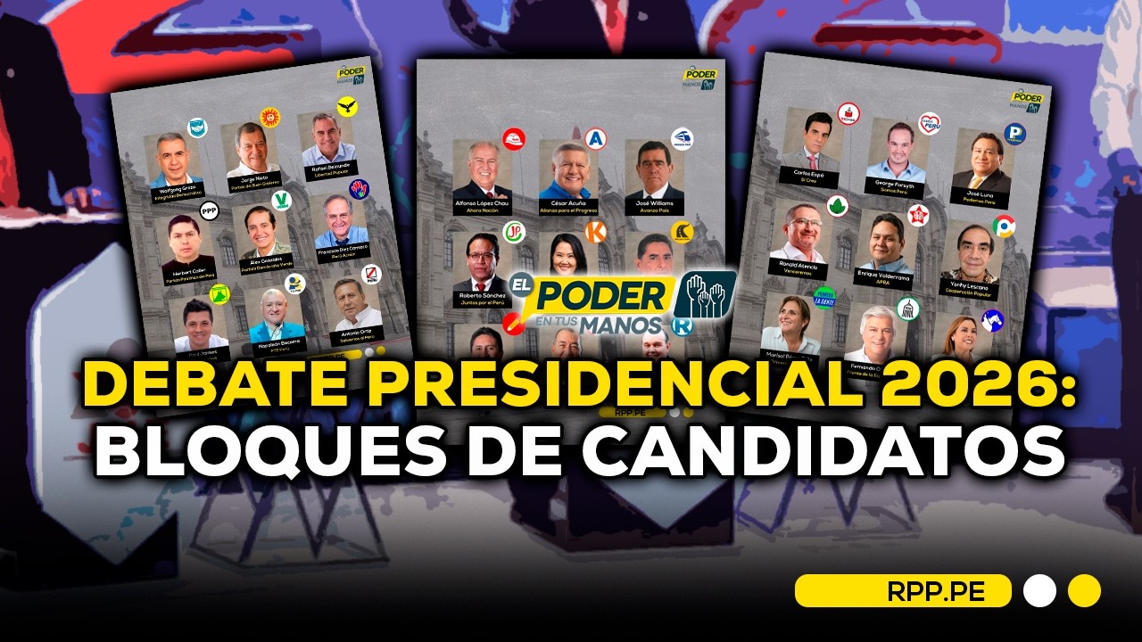 DEBATE PRESIDENCIAL 2026 🗳️ ASÍ QUEDARON LOS BLOQUES DE CANDIDATOS #ROTATIVARPP