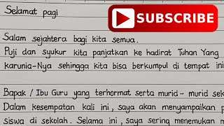 Contoh Naskah Teks Pidato Kepala Sekolah Tema 'Kedisiplinan di Sekolah'