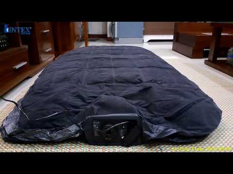 Video Bơm test đệm hơi INTEX tự phồng đơn 99cm tại nhà cho... - youtube