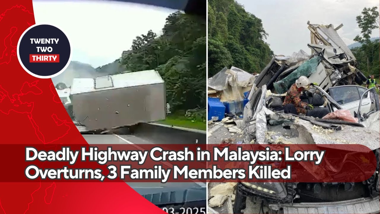 Deadly Highway Crash in Malaysia: Lorry Overturns, 3 Family Members ...