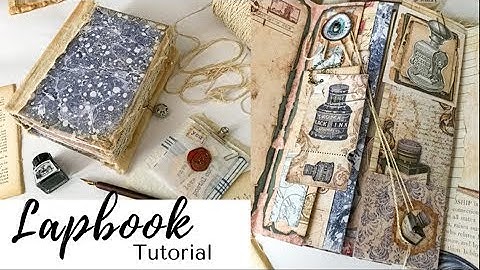 LAPBOOK  Junk JOURNAL Tutorial | Vintage Mail Theme
