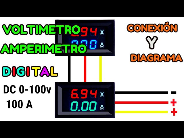 CÓMO INSTALAR UN VOLTÍMETRO-AMPERÍMETRO DIGITAL