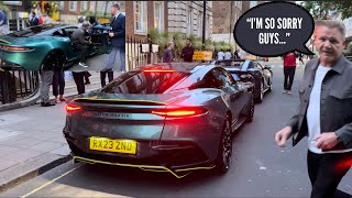APOLOGETIC Gordon Ramsay Leaves Restaurant In £300k Aston Martin DBS 770 Ultimate In London!