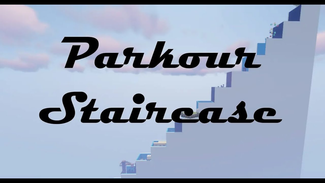 PARKOUR STAIRCASE!!!!! Minecraft Custom Map Part 1 - YouTube